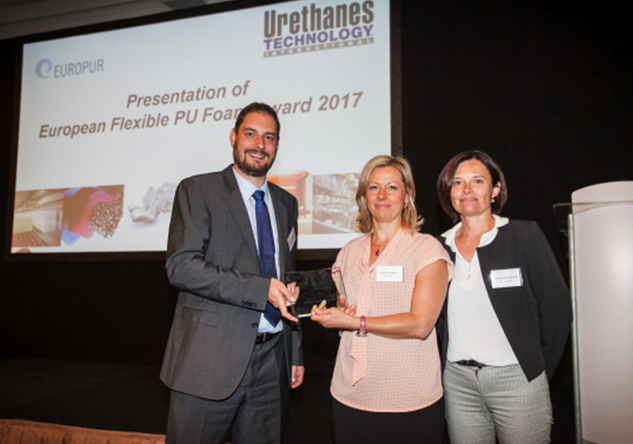 BASF presented Innovation Award by EUROPUR for Irgastab&reg; PUR 70 